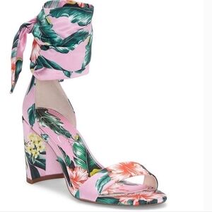 Jessica Simpson Women's Narella Synthetic Open Toe Ankle Heeled Sandal Sz 9.5M